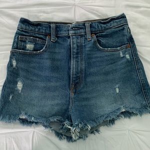 Abercrombie Ultra High Rise Mom Shorts